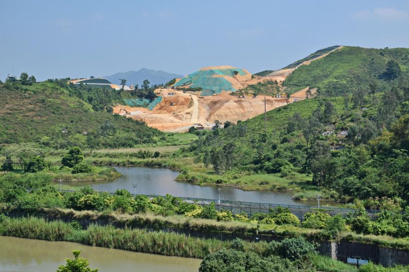 沙岭殡葬城建筑工地，2019年
来源：维基百科用户Baycrest